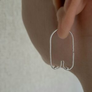 Auskarai PAPAI hoops'ai